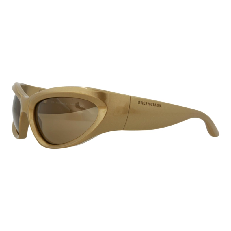 GAFAS DE SOL BALENCIAGA SHIELDFRAME BIO INJECTION PARA HOMBRE Y MUJER EN DORADO Y MARRON - 2
