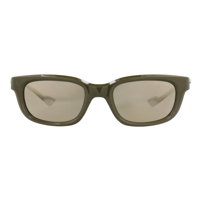 GAFAS DE SOL GUCCI DE INYECCION CON MONTURA CUADRADA PARA HOMBRE EN VERDE VERDE Y DORADO - 1