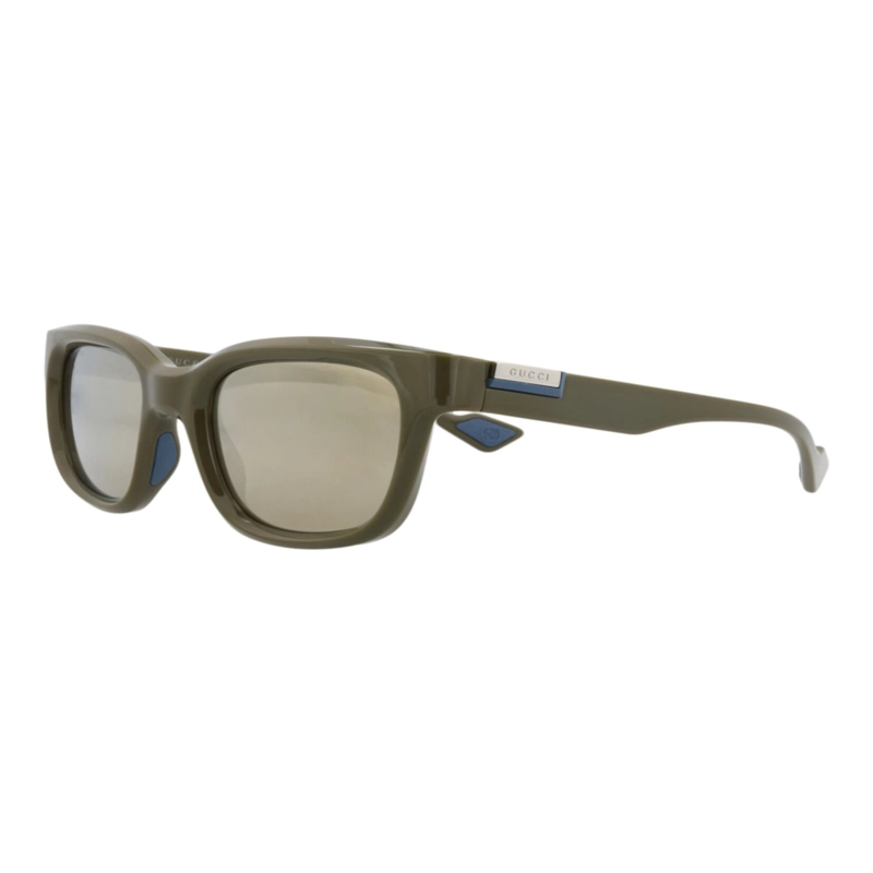 GAFAS DE SOL GUCCI DE INYECCION CON MONTURA CUADRADA PARA HOMBRE EN VERDE VERDE Y DORADO - 2