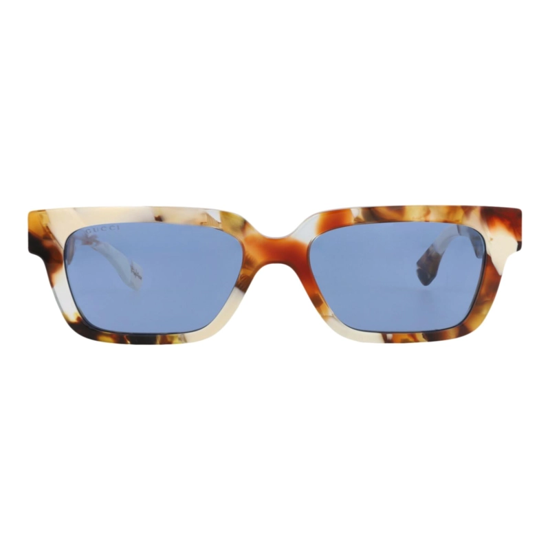 GAFAS DE SOL GUCCI DE ACETATO RECICLADO CON MONTURA CUADRADA PARA HOMBRE EN HAVANA HAVANA BLUE - 1