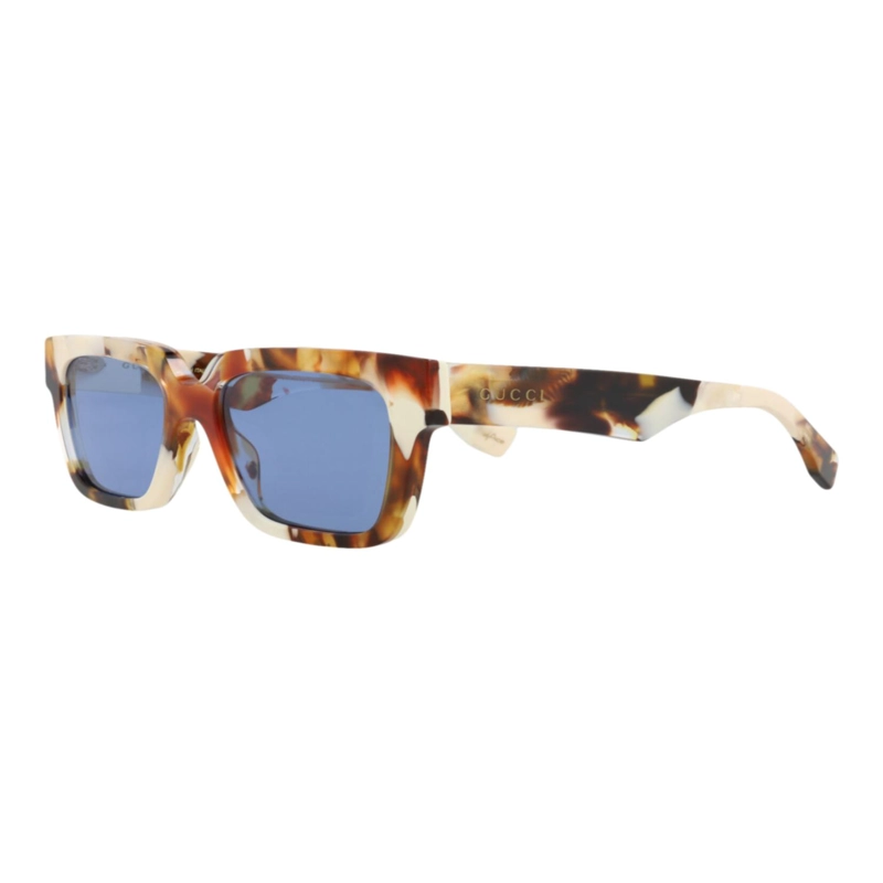 GAFAS DE SOL GUCCI DE ACETATO RECICLADO CON MONTURA CUADRADA PARA HOMBRE EN HAVANA HAVANA BLUE - 2