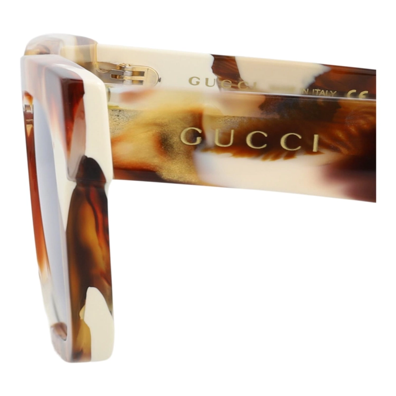 GAFAS DE SOL GUCCI DE ACETATO RECICLADO CON MONTURA CUADRADA PARA HOMBRE EN HAVANA HAVANA BLUE - 4