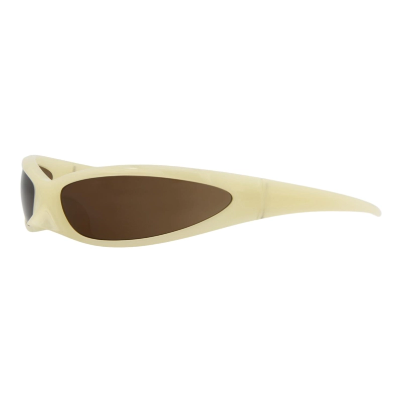 GAFAS DE SOL BALENCIAGA SHIELDFRAME BIO INJECTION PARA HOMBRE Y MUJER EN AMARILLO AMARILLO Y MARRON - 2