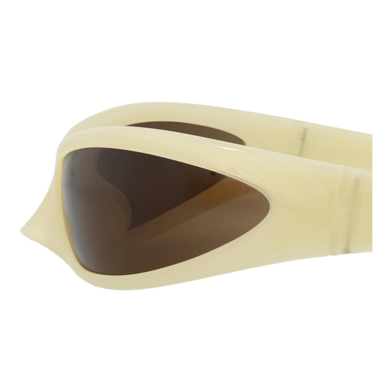 GAFAS DE SOL BALENCIAGA SHIELDFRAME BIO INJECTION PARA HOMBRE Y MUJER EN AMARILLO AMARILLO Y MARRON - 4