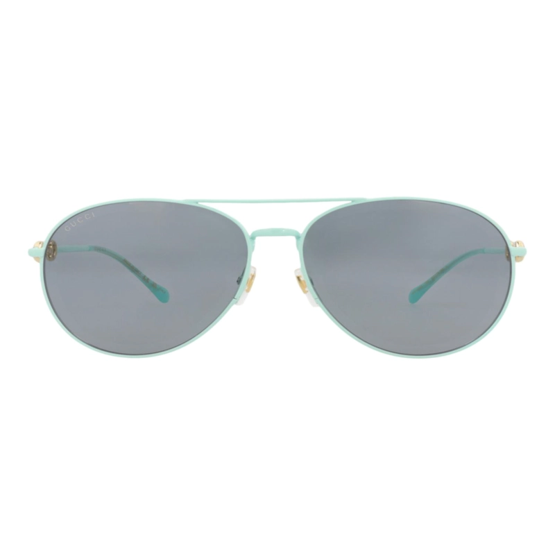 GAFAS DE SOL METALICAS GUCCI CON MONTURA DE AVIADOR PARA MUJER EN VERDE VERDE Y GRIS - 1