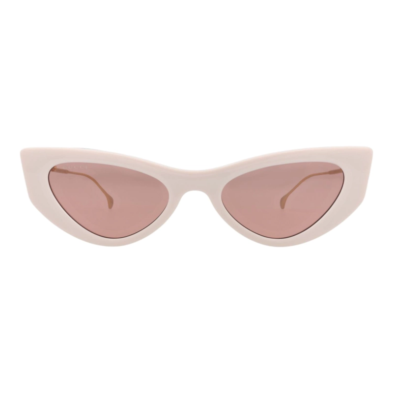 GAFAS DE SOL INYECTABLES CON MONTURA EN FORMA DE OJO DE GATO DE GUCCI PARA MUJER EN COLOR MARFIL - 1