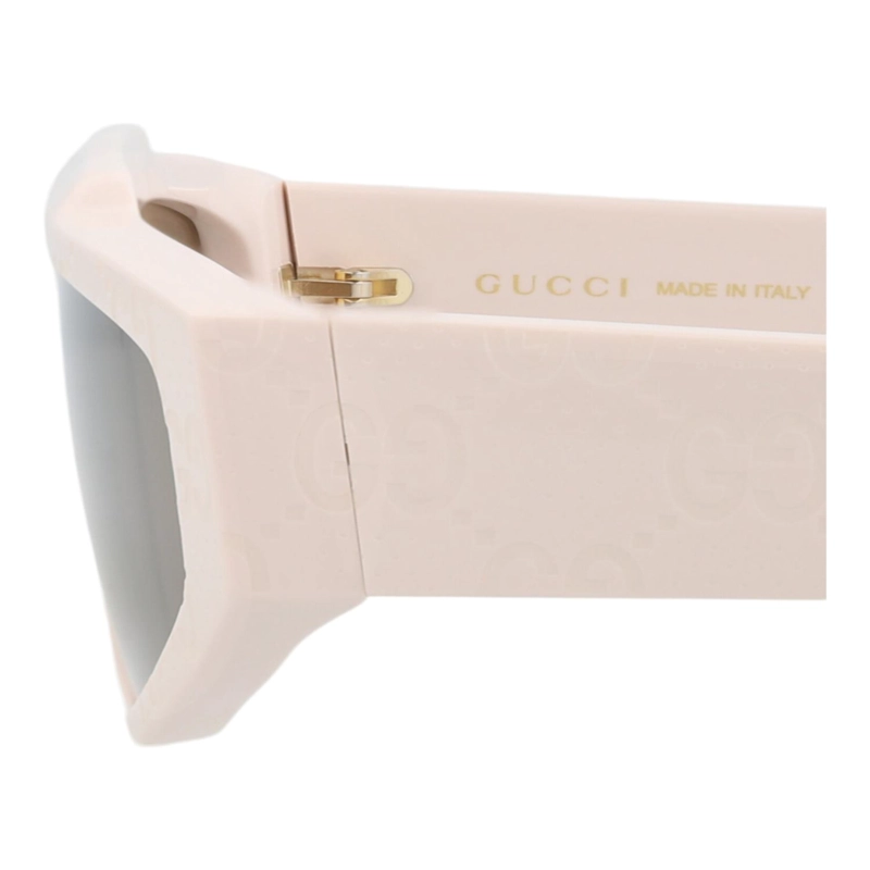GAFAS DE SOL GUCCI DE ACETATO RECICLADO CON MONTURA CUADRADA PARA HOMBRE EN COLOR GRIS MARFIL - 4