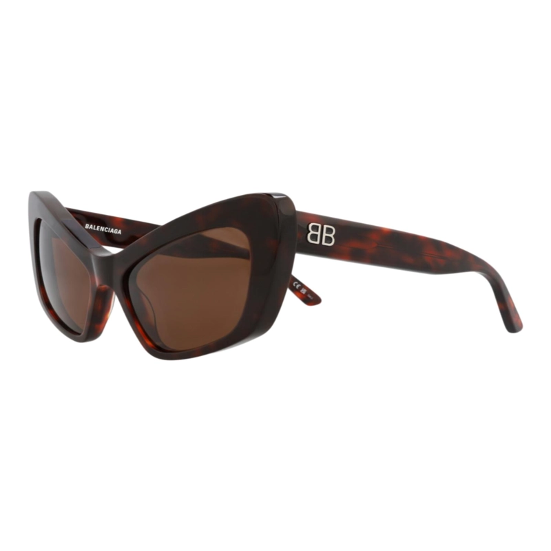 GAFAS DE SOL BALENCIAGA DE ACETATO RECICLADO CON MONTURA DE OJO DE GATO PARA MUJER EN HAVANA HAVANA - 2