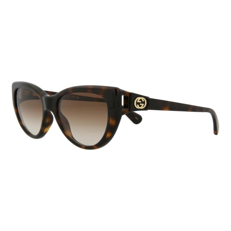 GAFAS DE SOL INYECTABLES CON MONTURA DE OJO DE GATO GUCCI PARA MUJER EN HAVANA HAVANA BROWN - 2
