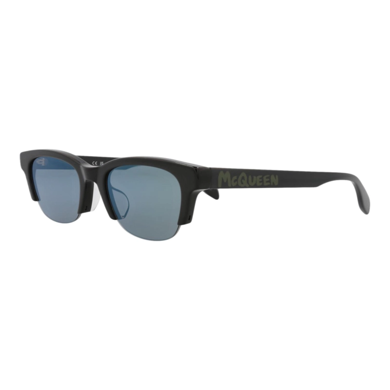 GAFAS DE SOL ALEXANDER MCQUEEN DE ACETATO RECICLADO CON MONTURA CUADRADA PARA MUJER EN NEGRO NEGRO - 2