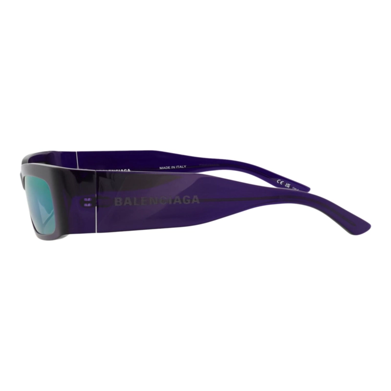 GAFAS DE SOL BALENCIAGA DE ACETATO RECICLADO CON MONTURA CUADRADA PARA HOMBRE Y MUJER EN VIOLETA - 3