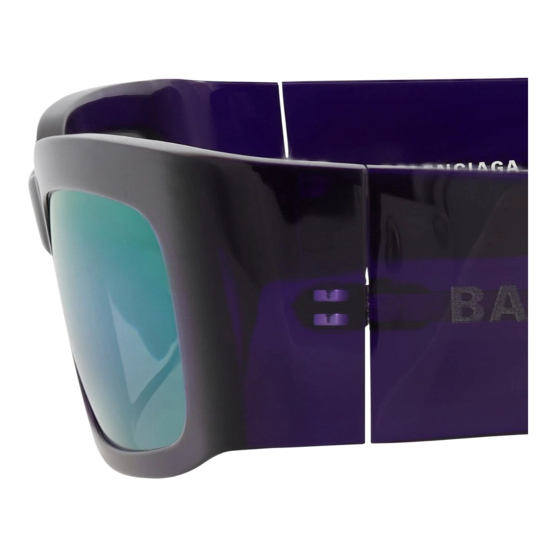 GAFAS DE SOL BALENCIAGA DE ACETATO RECICLADO CON MONTURA CUADRADA PARA HOMBRE Y MUJER EN VIOLETA - 6