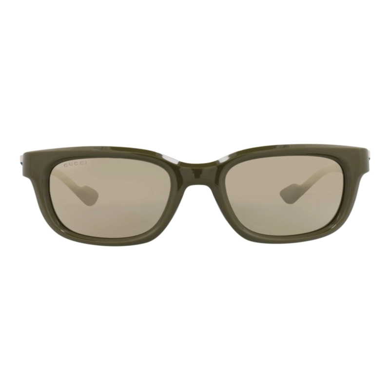 GAFAS DE SOL GUCCI DE INYECCION CON MONTURA CUADRADA PARA HOMBRE EN VERDE VERDE Y DORADO - 1