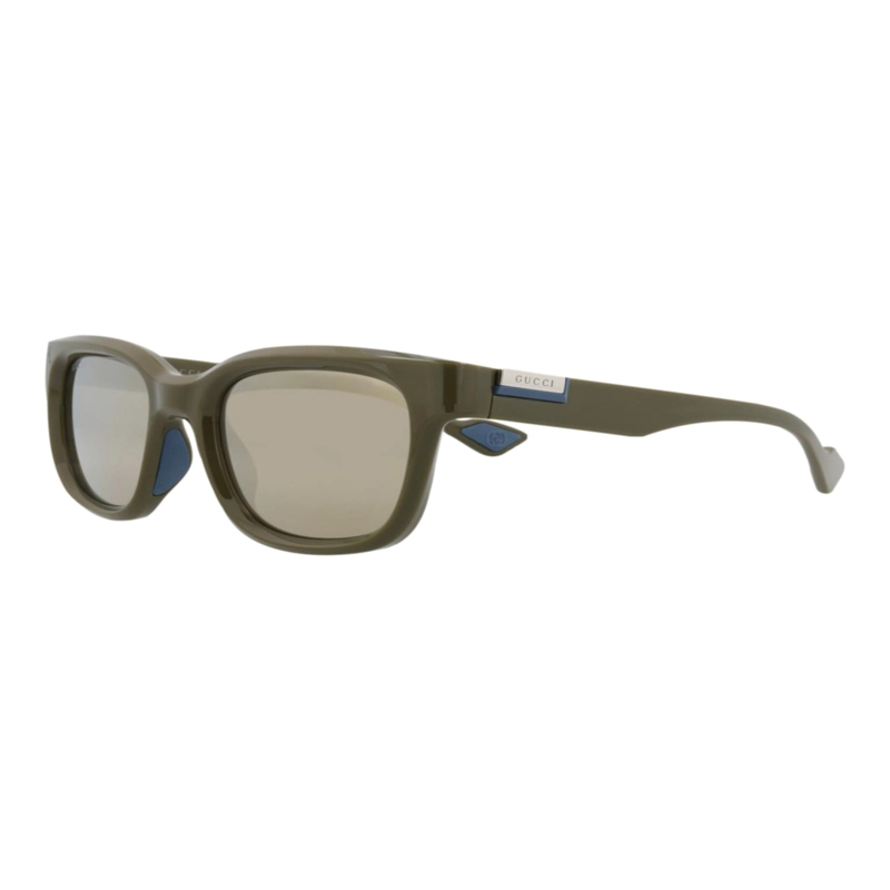 GAFAS DE SOL GUCCI DE INYECCION CON MONTURA CUADRADA PARA HOMBRE EN VERDE VERDE Y DORADO - 2