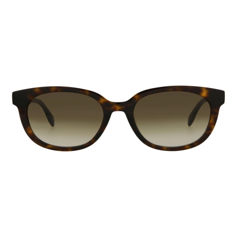 GAFAS DE SOL ALEXANDER MCQUEEN DE ACETATO CON MONTURA REDONDA PARA HOMBRE Y MUJER EN HAVANA BROWN - 1