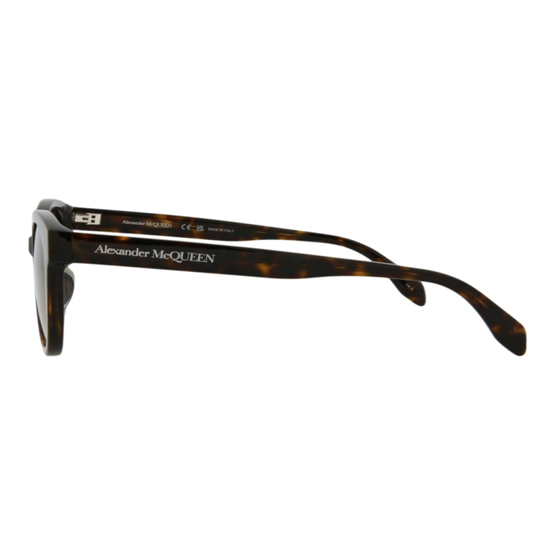 GAFAS DE SOL ALEXANDER MCQUEEN DE ACETATO CON MONTURA REDONDA PARA HOMBRE Y MUJER EN HAVANA BROWN - 3