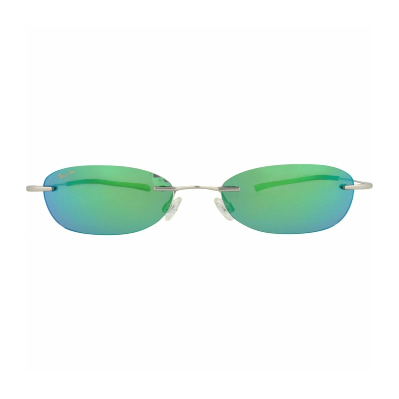GAFAS DE SOL MAUI JIM DE METAL VISCOELASTICO CON MONTURA REDONDA PARA HOMBRE Y MUJER EN PLATA - 1