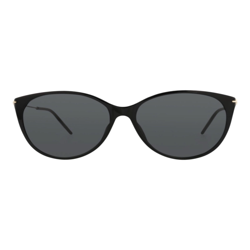 GAFAS DE SOL GUCCI DE ACETATO RECICLADO CON MONTURA DE OJO DE GATO PARA MUJER EN NEGRO DORADO Y GRIS - 1