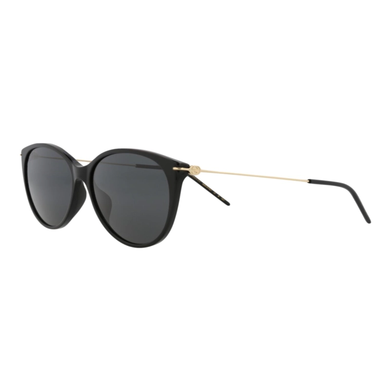 GAFAS DE SOL GUCCI DE ACETATO RECICLADO CON MONTURA DE OJO DE GATO PARA MUJER EN NEGRO DORADO Y GRIS - 2