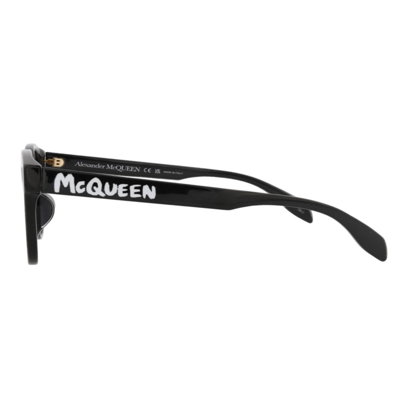 GAFAS DE SOL ALEXANDER MCQUEEN DE ACETATO CON MONTURA CUADRADA PARA MUJER EN NEGRO NEGRO Y GRIS - 3