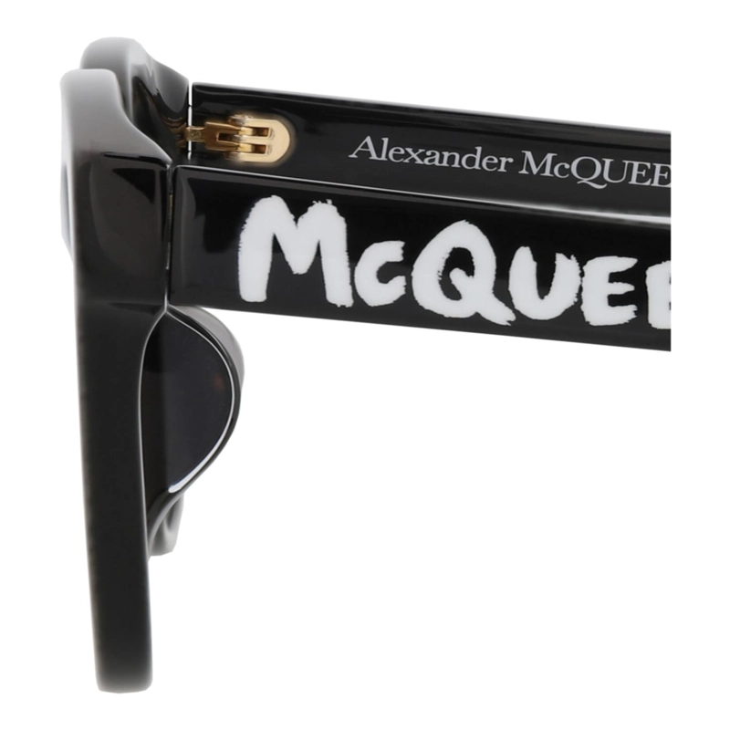 GAFAS DE SOL ALEXANDER MCQUEEN DE ACETATO CON MONTURA CUADRADA PARA MUJER EN NEGRO NEGRO Y GRIS - 6