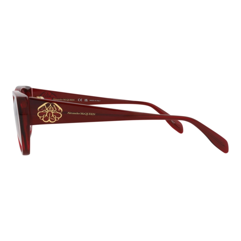 GAFAS DE SOL DE ACETATO CON MONTURA DE OJO DE GATO PARA MUJER DE ALEXANDER MCQUEEN EN COLOR BURDEOS - 3