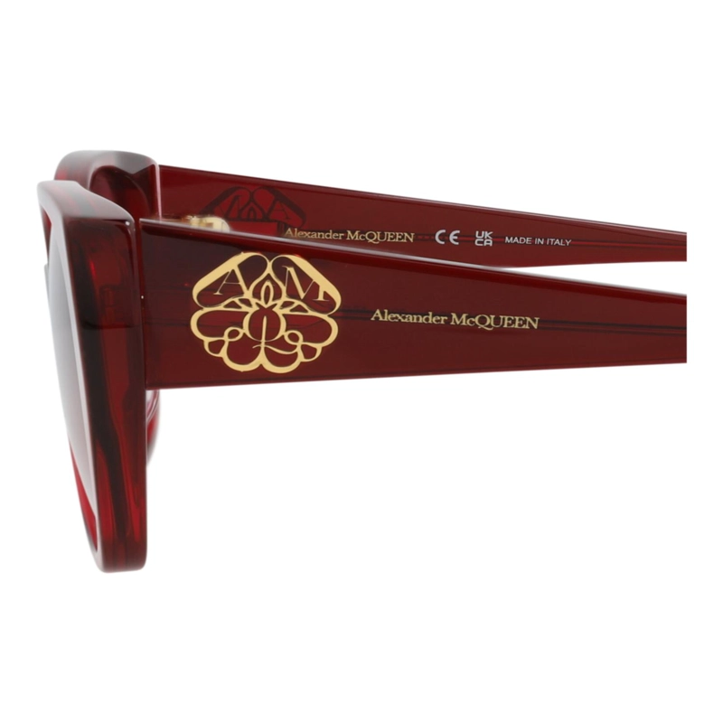 GAFAS DE SOL DE ACETATO CON MONTURA DE OJO DE GATO PARA MUJER DE ALEXANDER MCQUEEN EN COLOR BURDEOS - 4