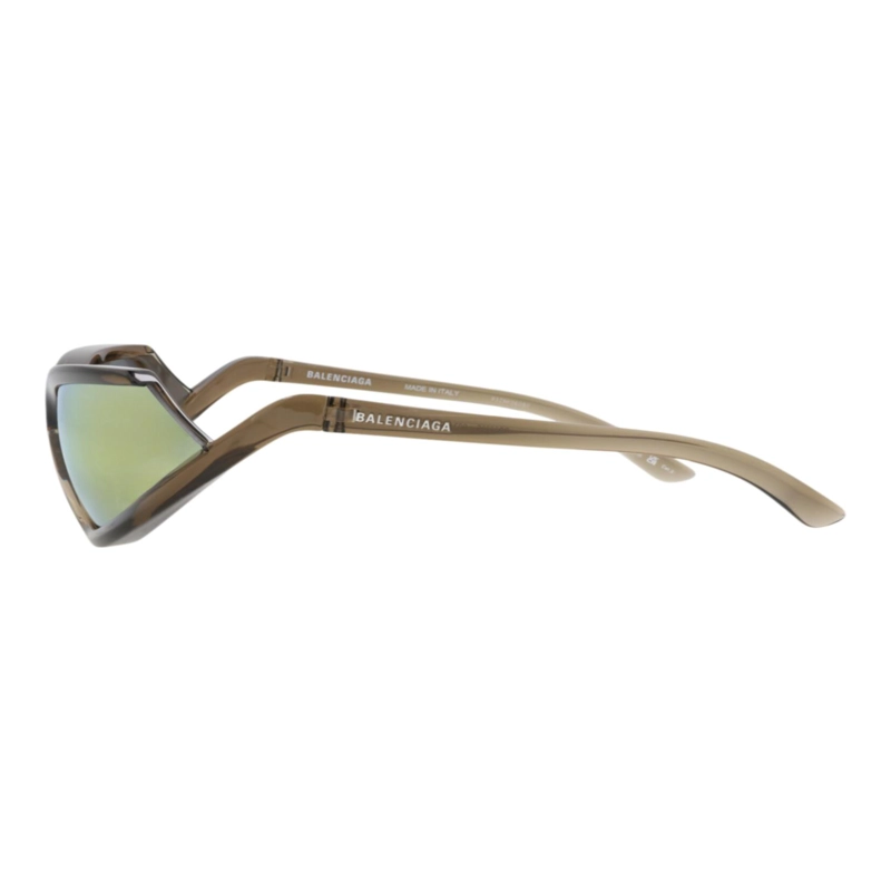 GAFAS DE SOL BALENCIAGA SHIELDFRAME BIO INJECTION PARA HOMBRE Y MUJER EN MARRON MARRON Y AMARILLO - 3