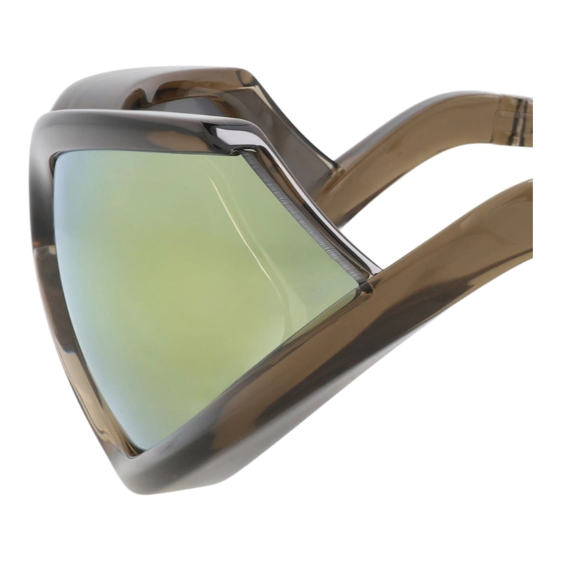 GAFAS DE SOL BALENCIAGA SHIELDFRAME BIO INJECTION PARA HOMBRE Y MUJER EN MARRON MARRON Y AMARILLO - 4