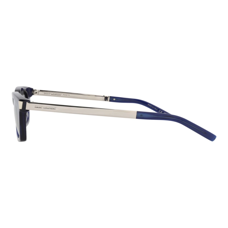 GAFAS DE SOL SAINT LAURENT DE ACETATO RECICLADO CON MONTURA CUADRADA PARA HOMBRE Y MUJER EN AZUL - 3
