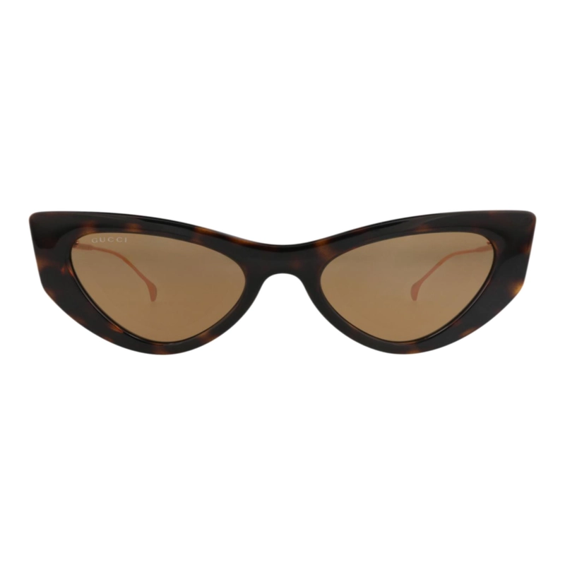 GAFAS DE SOL INYECTABLES CON MONTURA EN FORMA DE OJO DE GATO DE GUCCI PARA MUJER EN HAVANA GOLD - 1