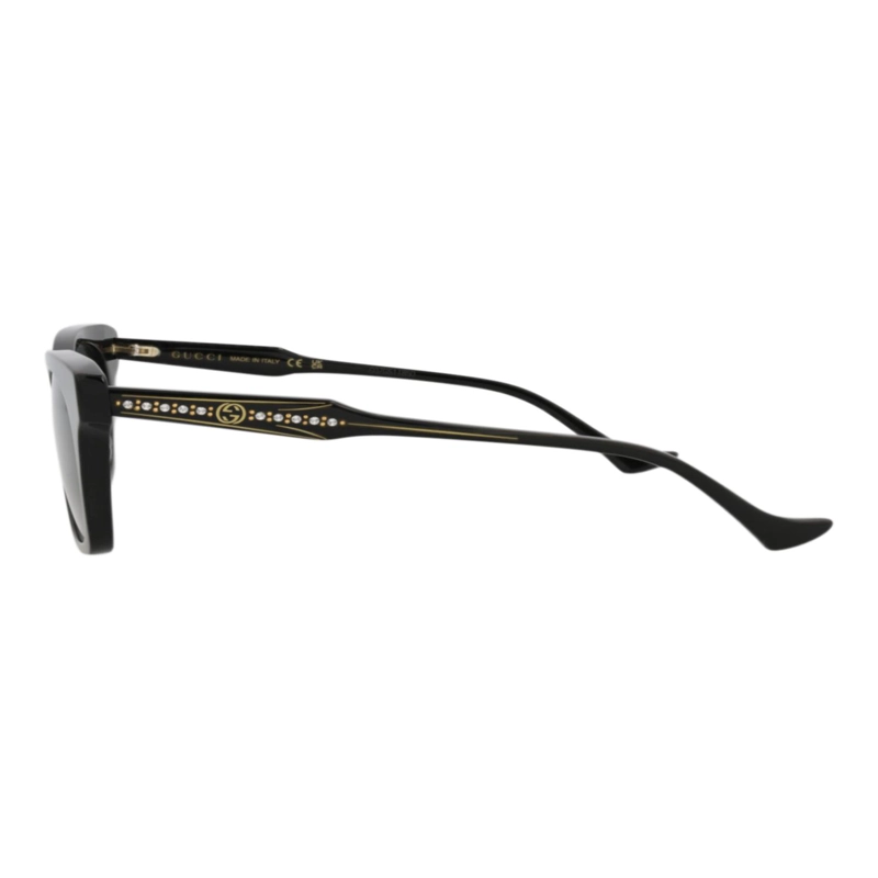 GAFAS DE SOL GUCCI DE ACETATO RECICLADO CON MONTURA DE OJO DE GATO PARA MUJER EN NEGRO NEGRO Y GRIS - 3
