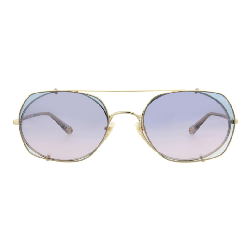 GAFAS DE SOL CHLOE  DE METAL CON MONTURA CUADRADA PARA MUJER EN DORADO GRIS CLARO - 1