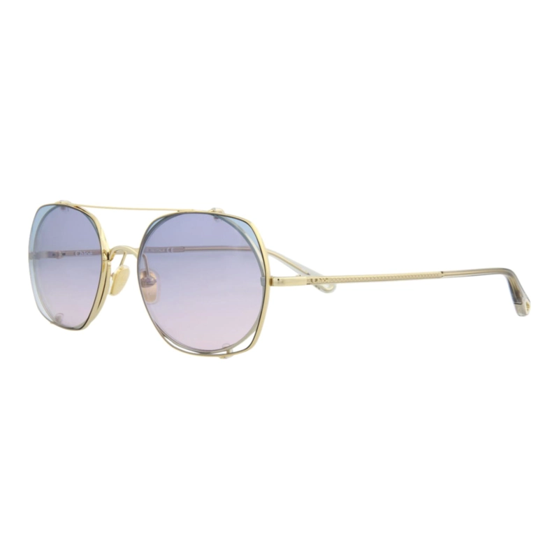 GAFAS DE SOL CHLOE  DE METAL CON MONTURA CUADRADA PARA MUJER EN DORADO GRIS CLARO - 2