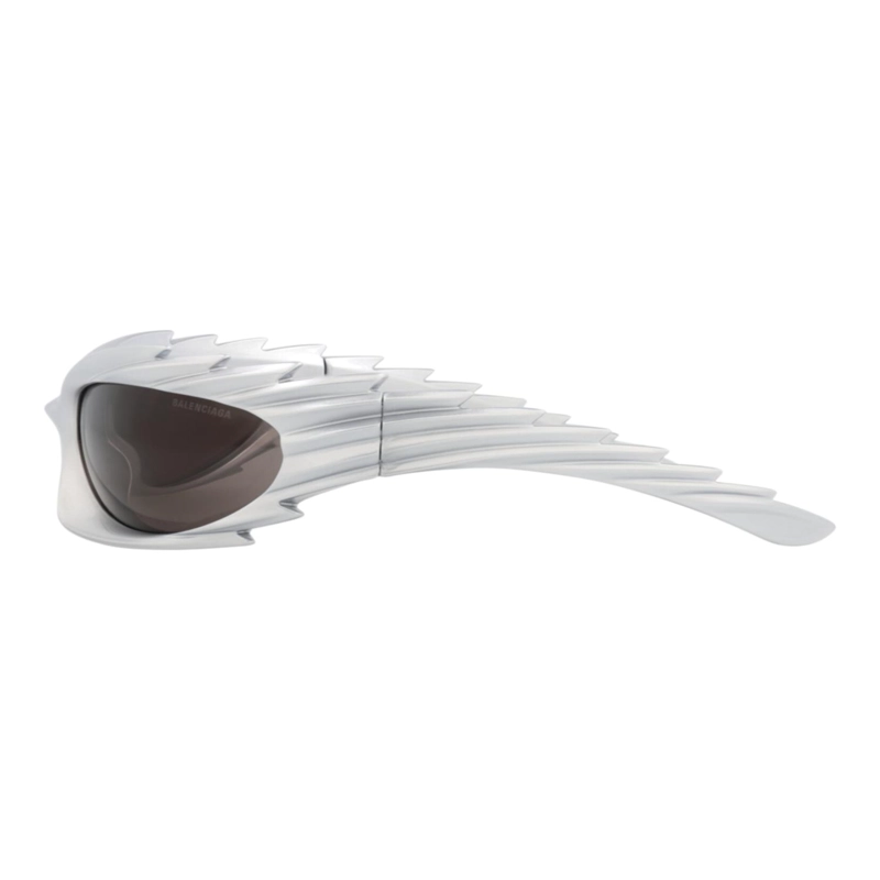GAFAS DE SOL BALENCIAGA SHIELDFRAME BIO INJECTION PARA HOMBRE Y MUJER EN PLATA Y GRIS - 3
