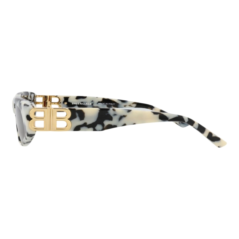 GAFAS DE SOL BALENCIAGA DE ACETATO RECICLADO CON MONTURA DE OJO DE GATO PARA MUJER EN HAVANA GOLD - 3