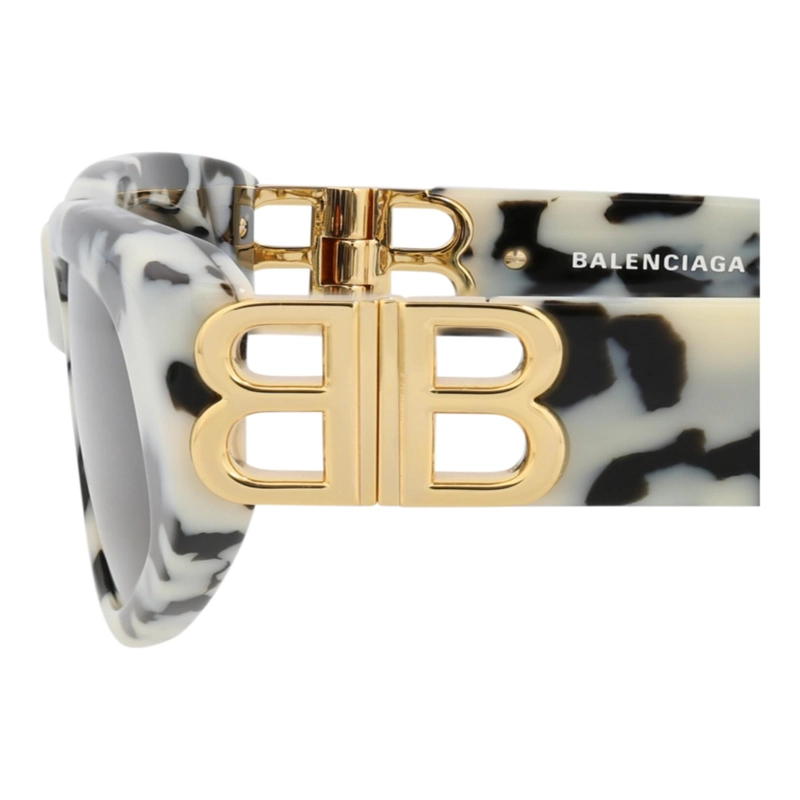 GAFAS DE SOL BALENCIAGA DE ACETATO RECICLADO CON MONTURA DE OJO DE GATO PARA MUJER EN HAVANA GOLD - 4