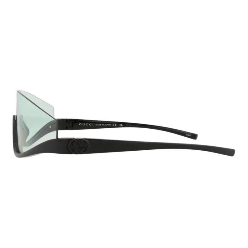 GAFAS DE SOL GUCCI SHIELDFRAME INJECTION PARA MUJER EN NEGRO NEGRO Y VERDE - 3