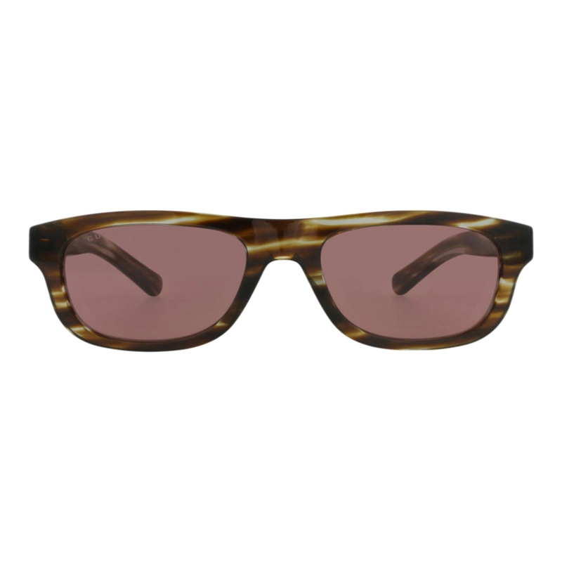 GAFAS DE SOL GUCCI DE ACETATO RECICLADO CON MONTURA CUADRADA PARA HOMBRE EN HAVANA HAVANA BROWN - 1