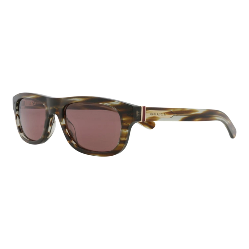 GAFAS DE SOL GUCCI DE ACETATO RECICLADO CON MONTURA CUADRADA PARA HOMBRE EN HAVANA HAVANA BROWN - 2