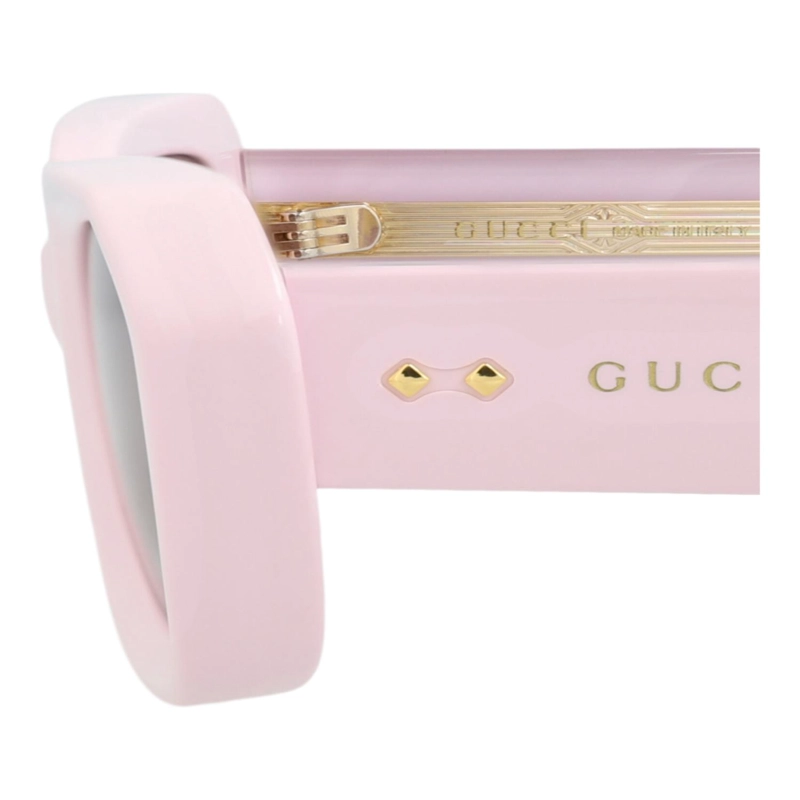 GAFAS DE SOL GUCCI DE ACETATO RECICLADO CON MONTURA CUADRADA PARA MUJER EN ROSA ROSA Y MARRON - 6