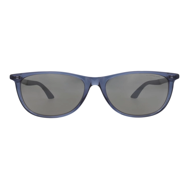 GAFAS DE SOL MONTBLANC DE ACETATO RECICLADO CON MONTURA CUADRADA PARA HOMBRE EN COLOR AZUL RUTENIO - 1
