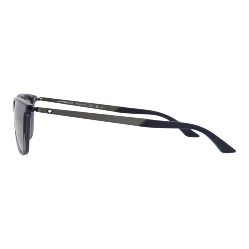 GAFAS DE SOL MONTBLANC DE ACETATO RECICLADO CON MONTURA CUADRADA PARA HOMBRE EN COLOR AZUL RUTENIO - 3