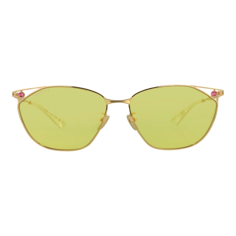 GAFAS DE SOL METALICAS GUCCI CON MONTURA EN FORMA DE OJO DE GATO PARA MUJER EN DORADO DORADO - 1