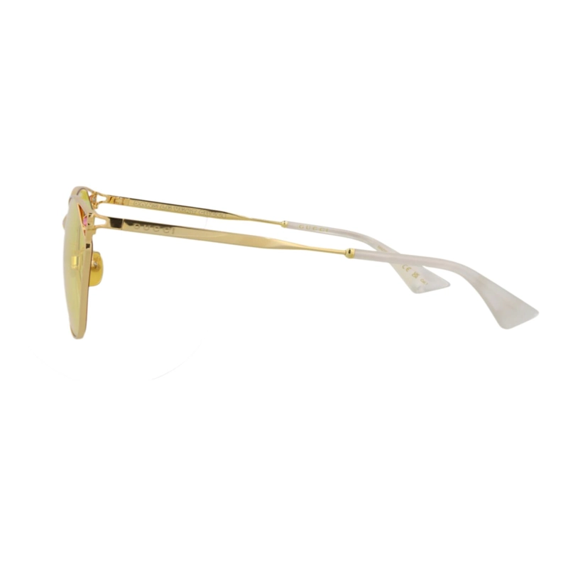 GAFAS DE SOL METALICAS GUCCI CON MONTURA EN FORMA DE OJO DE GATO PARA MUJER EN DORADO DORADO - 3