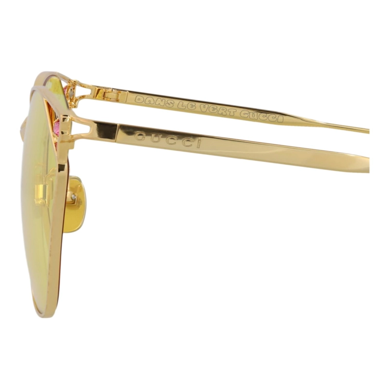 GAFAS DE SOL METALICAS GUCCI CON MONTURA EN FORMA DE OJO DE GATO PARA MUJER EN DORADO DORADO - 4