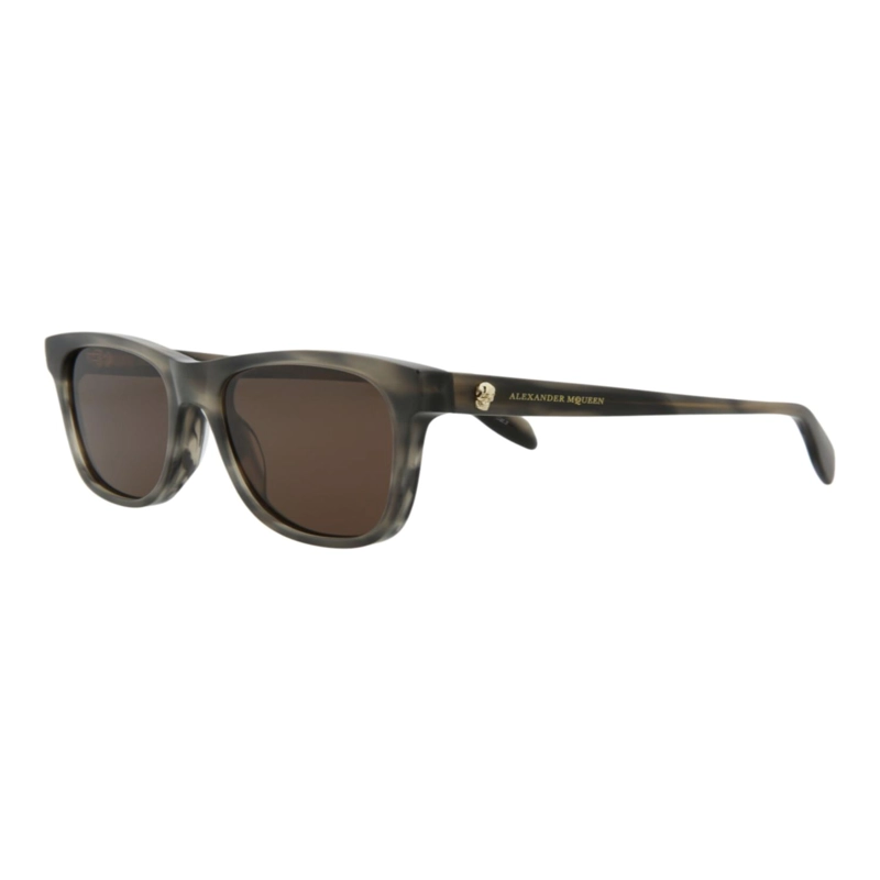 GAFAS DE SOL DE ACETATO CON MONTURA CUADRADA DE ALEXANDER MCQUEEN PARA HOMBRE Y MUJER EN GRIS GRIS - 2