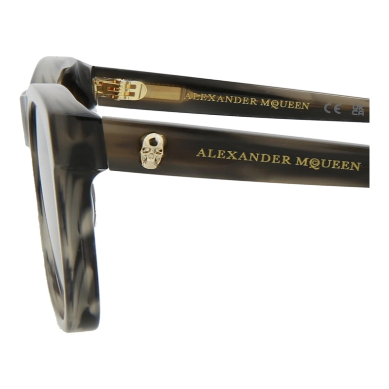 GAFAS DE SOL DE ACETATO CON MONTURA CUADRADA DE ALEXANDER MCQUEEN PARA HOMBRE Y MUJER EN GRIS GRIS - 4