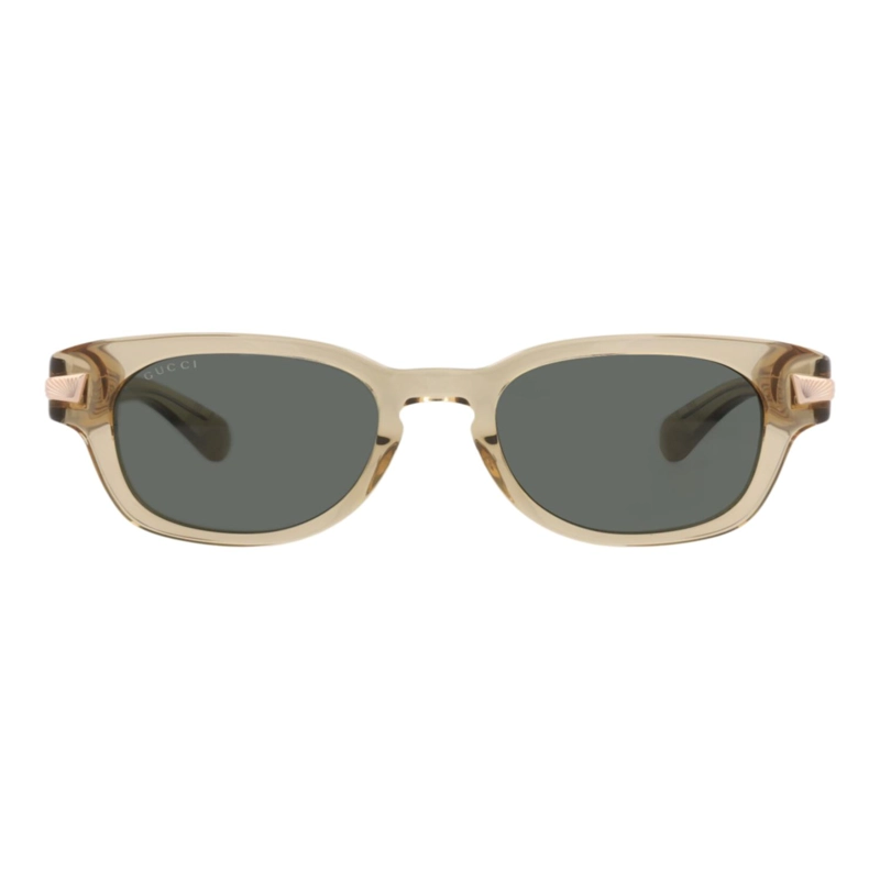GAFAS DE SOL GUCCI DE ACETATO RECICLADO CON MONTURA REDONDA PARA HOMBRE EN MARRON MARRON Y GRIS - 1