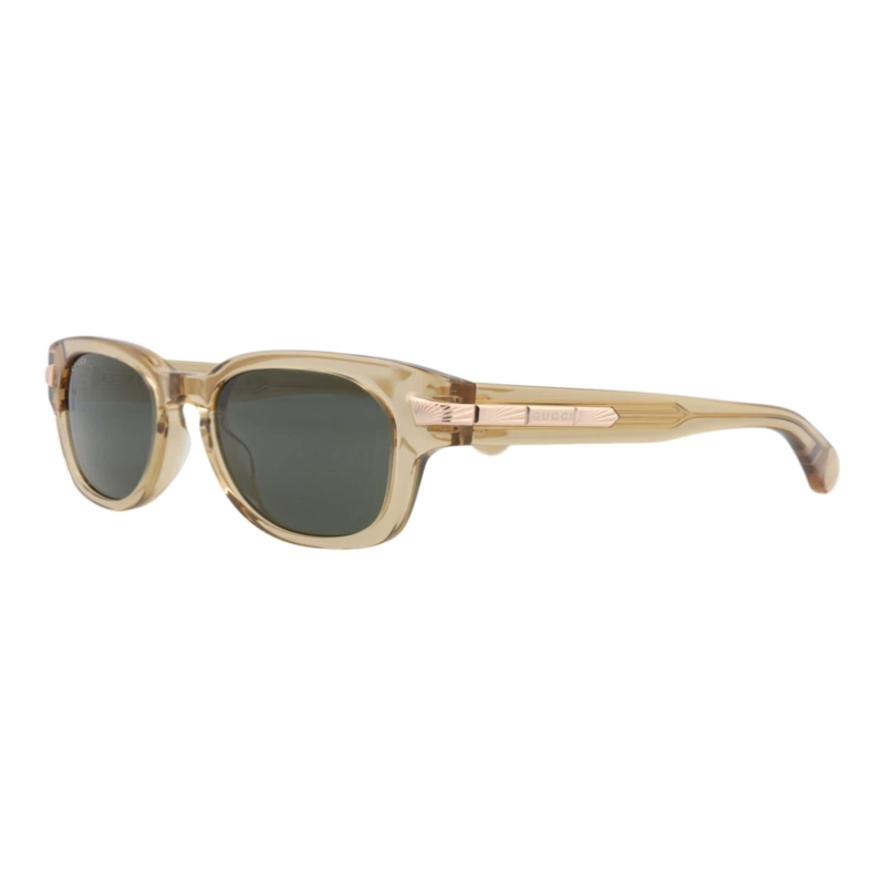 GAFAS DE SOL GUCCI DE ACETATO RECICLADO CON MONTURA REDONDA PARA HOMBRE EN MARRON MARRON Y GRIS - 2